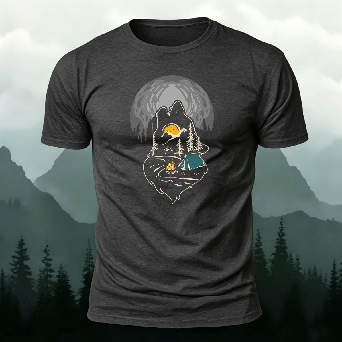 Minimalist Outdoor Camping Breathable Comfortable Tee