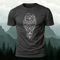 Vintage Tribal Sketch Totem Casual Cotton T-Shirt