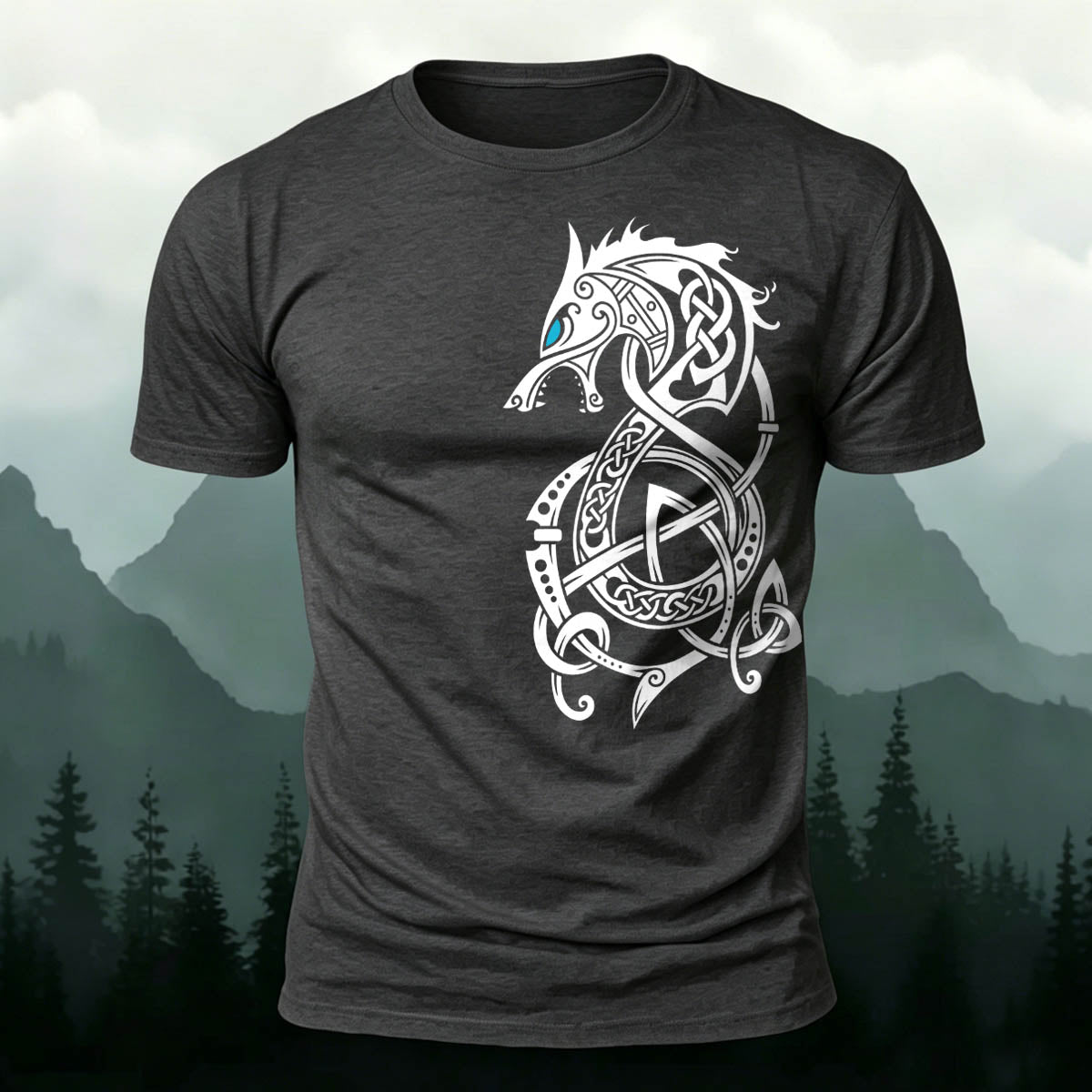 Sublimation Dragon Totem Casual T-Shirt