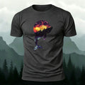 Whale Outdoor Scenic Print Casual Breathable T-Shirt