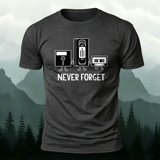 100% Cotton Retro Nostalgic Audio Video Media Tee