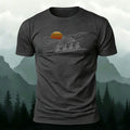 Premium Cotton Mountain Biking Illustration Casual Tee