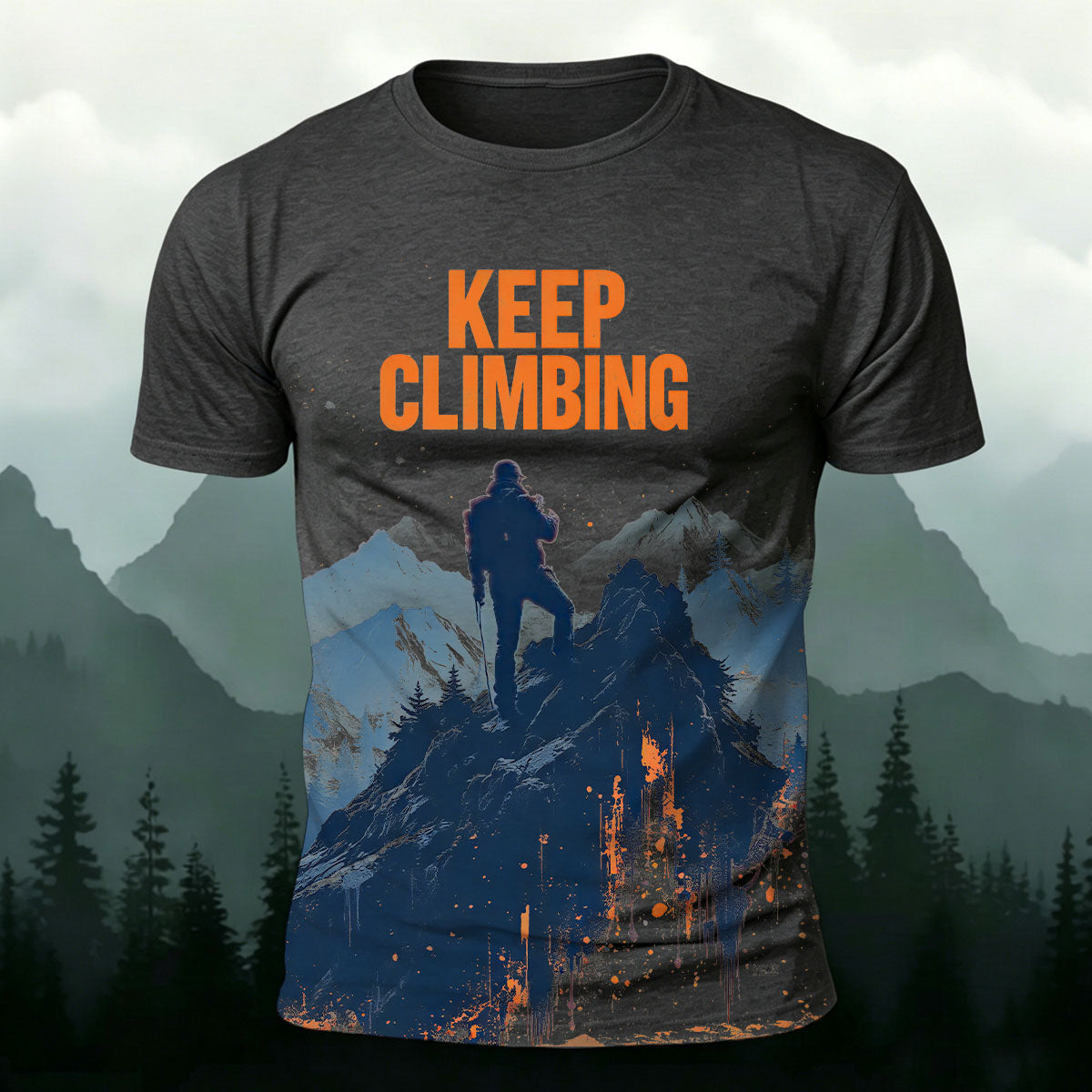 Keep Climbing Comfortable Cotton T-Shirt