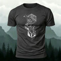 Hiking Geometric Scenery Skin Friendly Casual T-Shirt