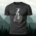 Divine Deer Acrobatic Cycling Print Casual Cotton T-Shirt
