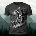 Sublimation Western Evil Dragon Casual T-Shirt