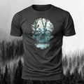 100% Cotton Skull-Print Outdoor Comfortable T-Shirt