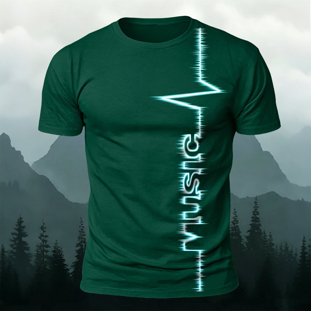 Trendy Electronic Music Print Casual T-Shirt DGE