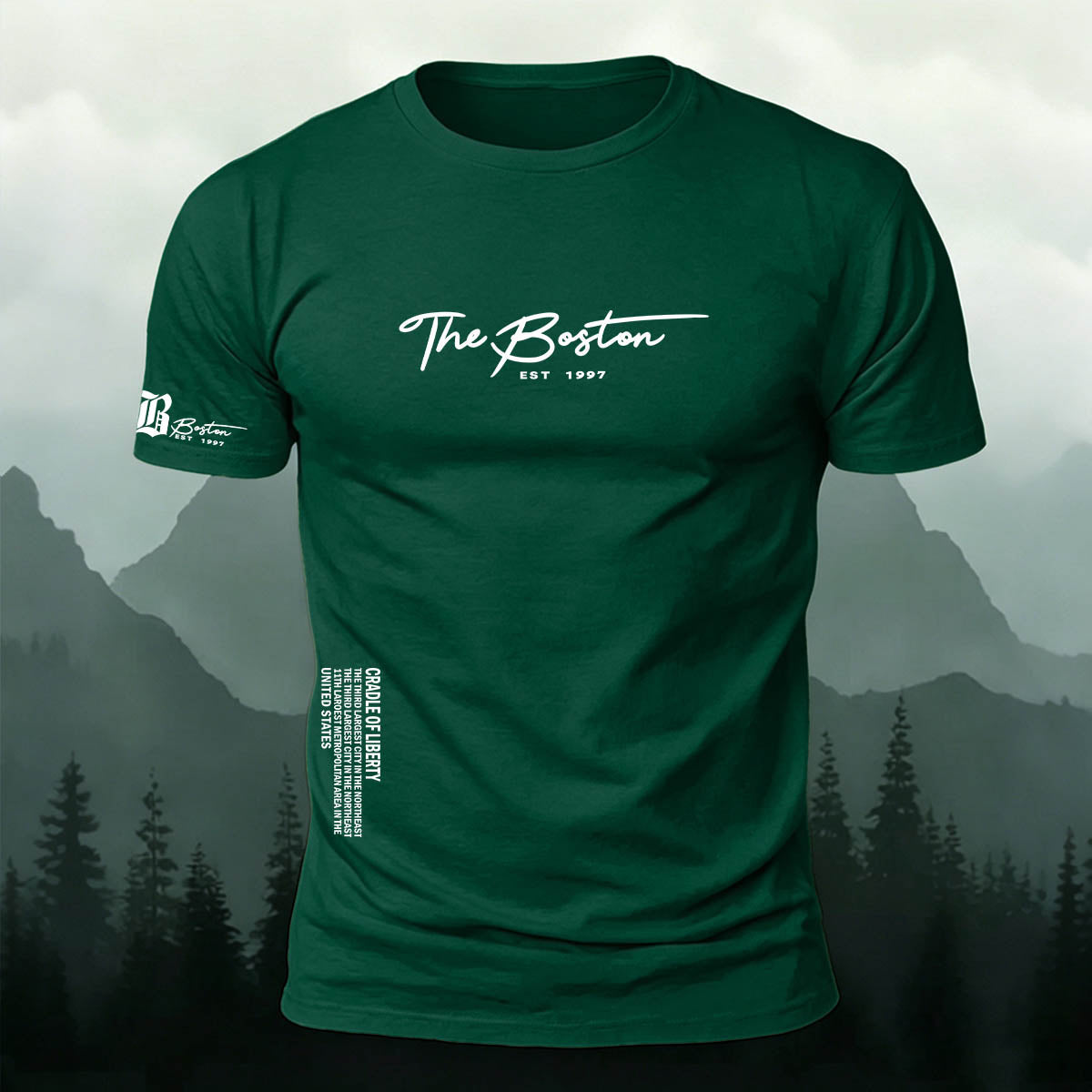 American Casual Streetwear Print Casual Cotton T-Shirt