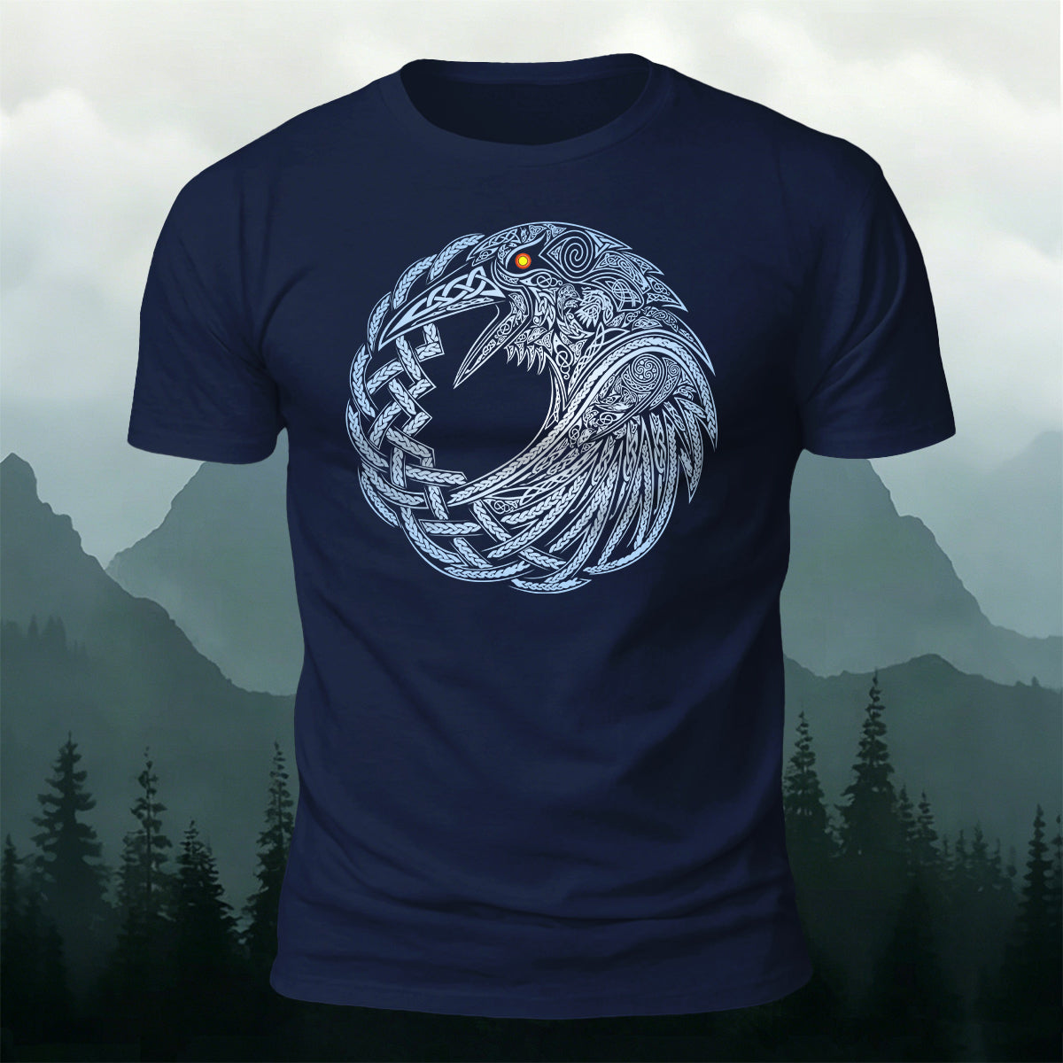 Mythical Totem Print Versatile 100% Cotton T-Shirt