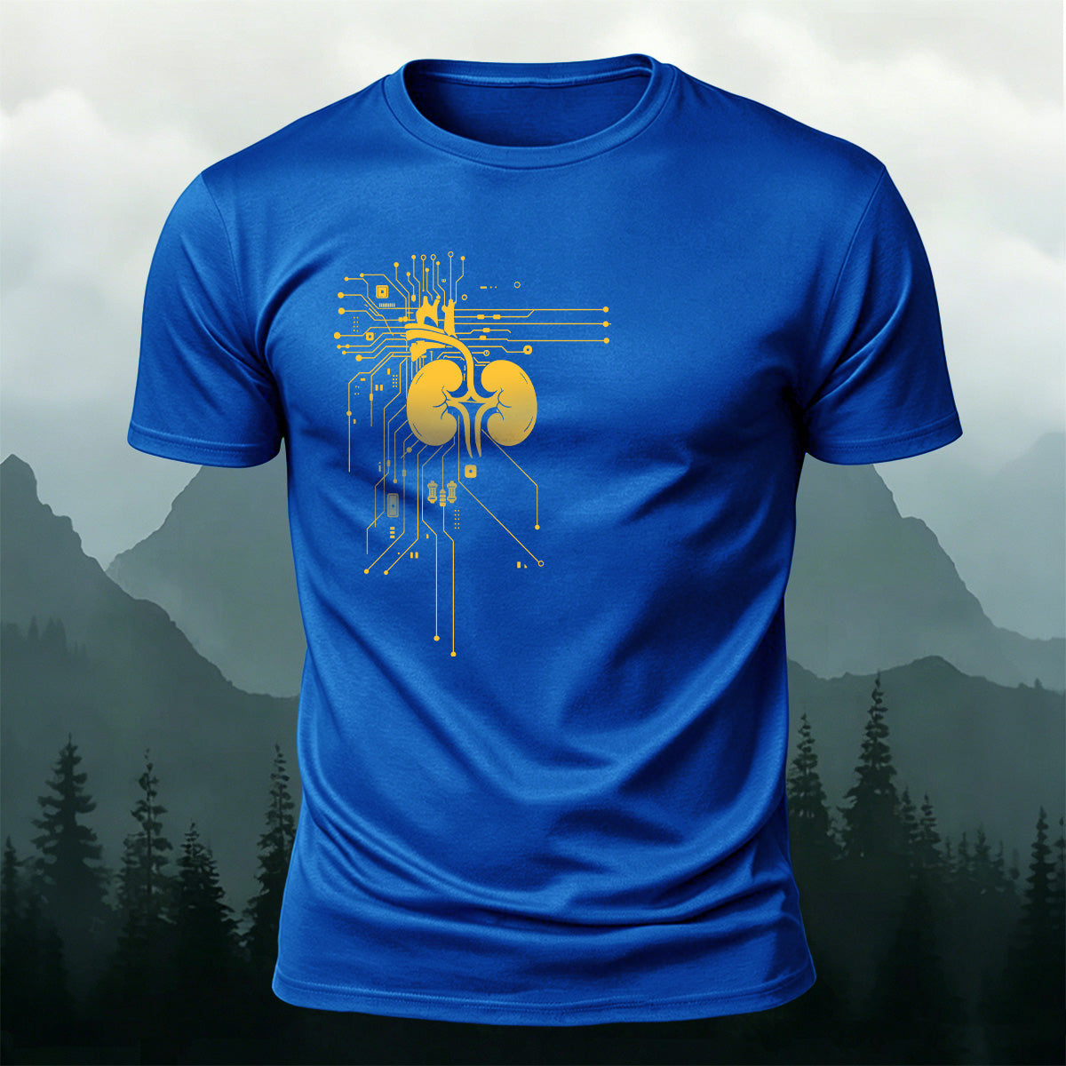 Kidney Chip Graphic Cyberpunk Premium Cotton Tee