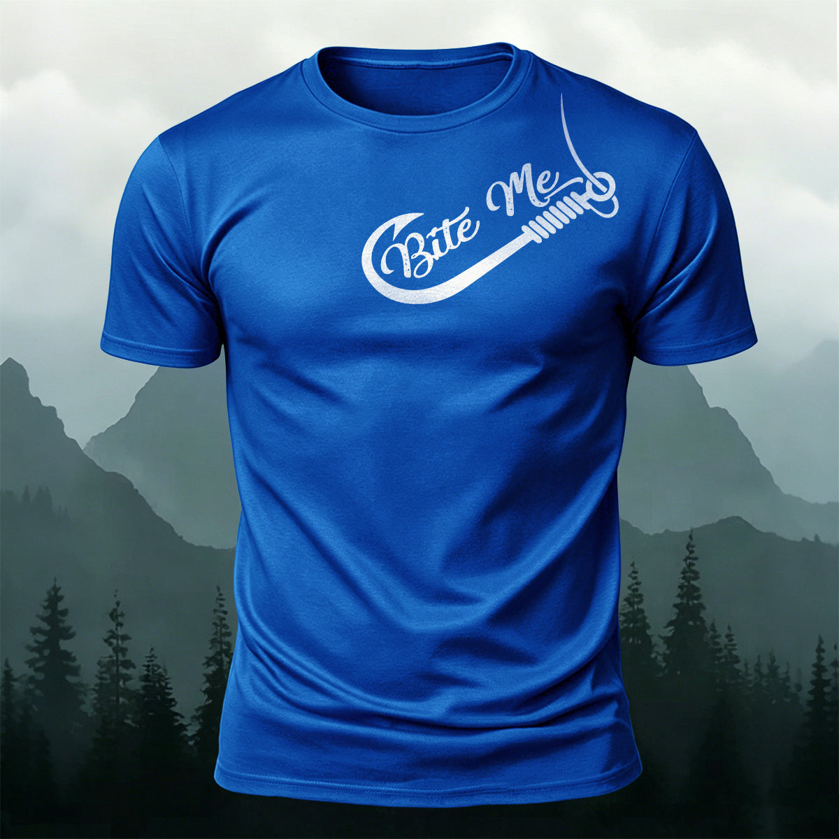 Scimitar Silhouette Print Versatile 100% Cotton T-Shirt