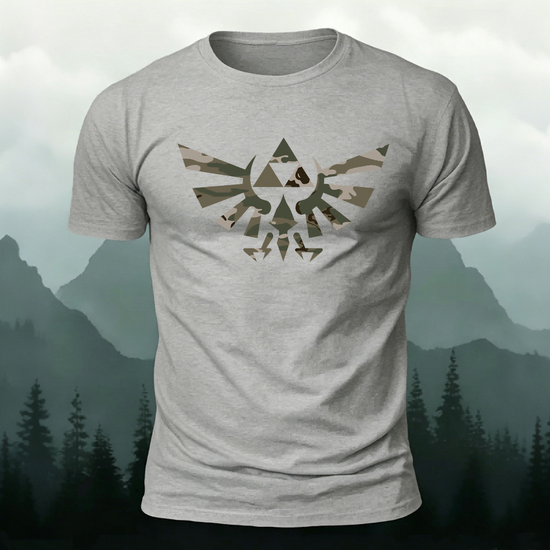 Stylish Pattern Casual Comfortable Premium Cotton Tee Grey