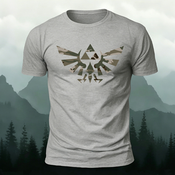 Stylish Pattern Casual Comfortable Premium Cotton Tee Grey