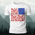 Fishes Pattern Soft-touch Feel Casual T-shirt