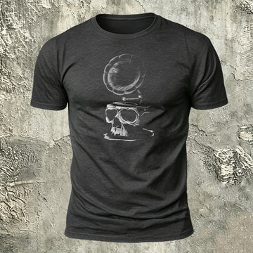Vintage Music Print Casual Premium Cotton T-Shirt