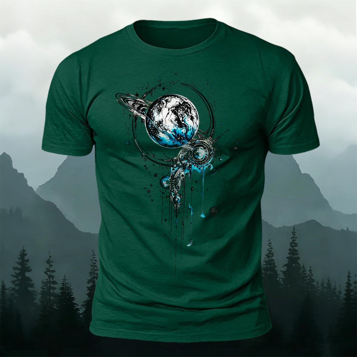 Tech Planet Fashion Print Casual Cotton T-Shirt