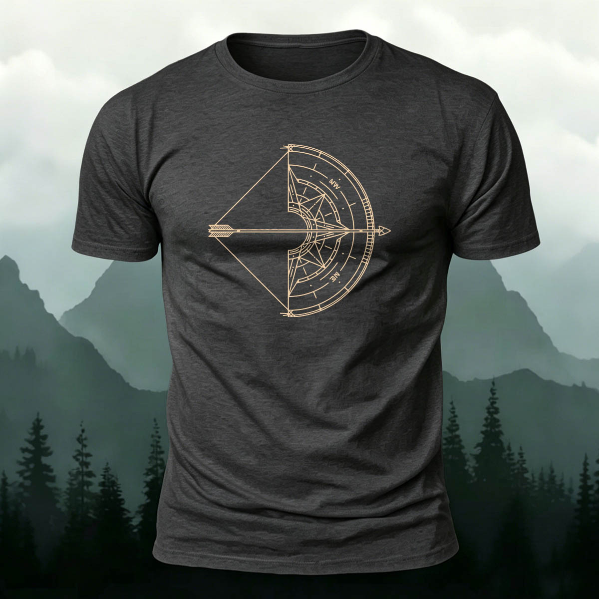Bow and Arrow Graphic Trend Premium Cotton T-Shirt
