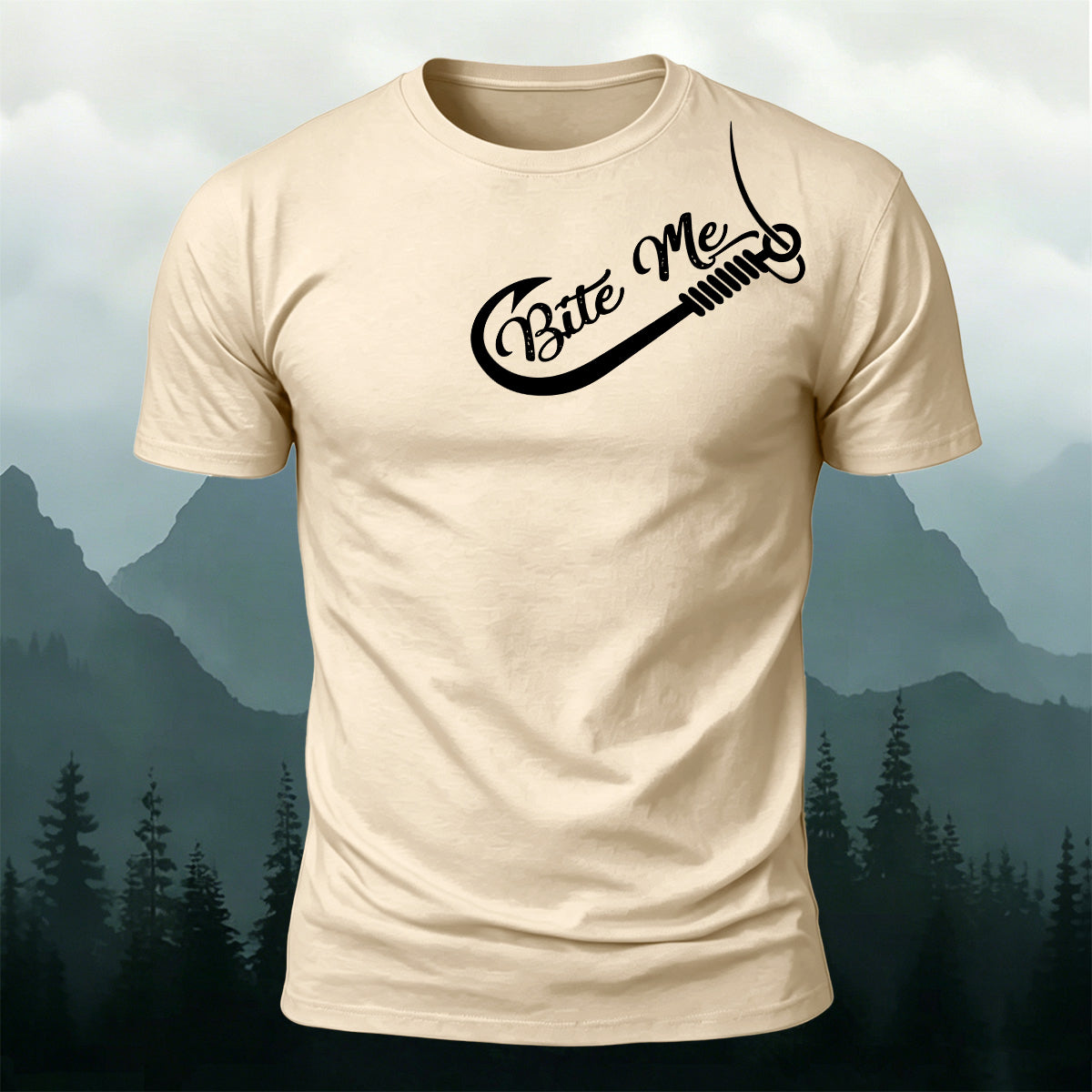 Scimitar Silhouette Print Versatile 100% Cotton T-Shirt