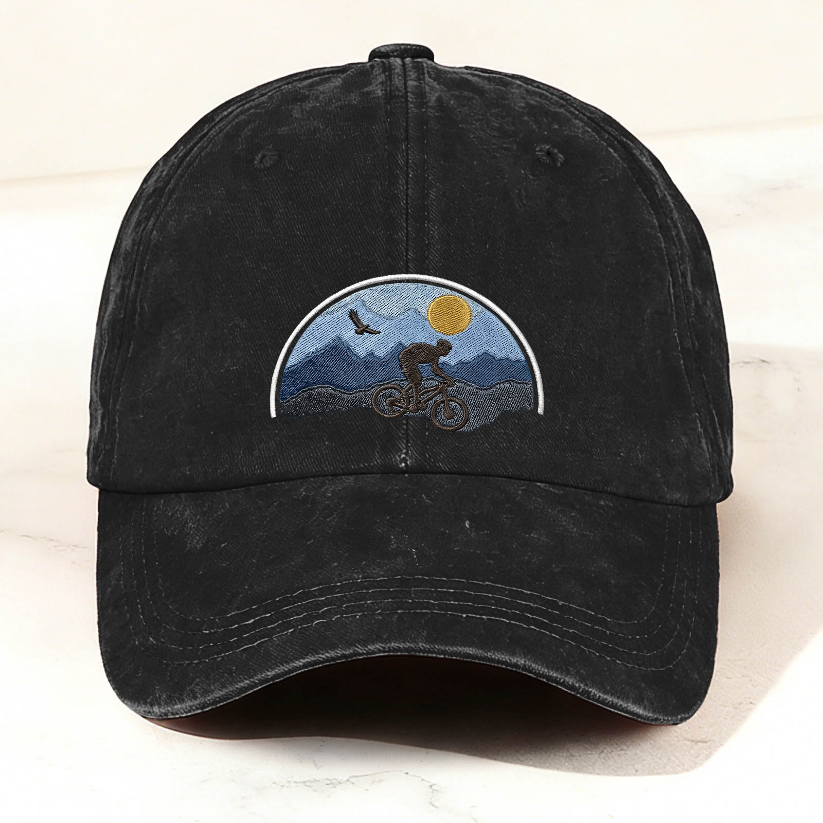 Cycling Graphic Embroidery Fashion Casual Outdoor Cap