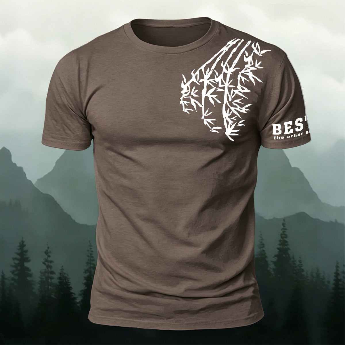 Bamboo Letter Minimalist Fashion Premium Cotton Tee
