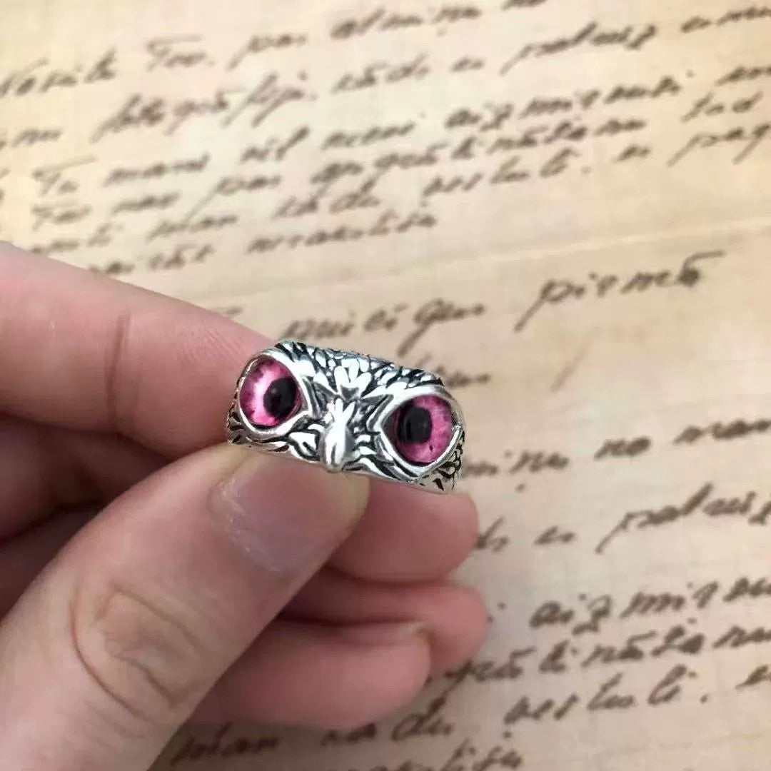 Vintage Personalized Fashion Owl Silver Ring