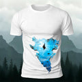 Deep Sea Dream Jellyfish Silhouette Printed Cotton T-Shirt