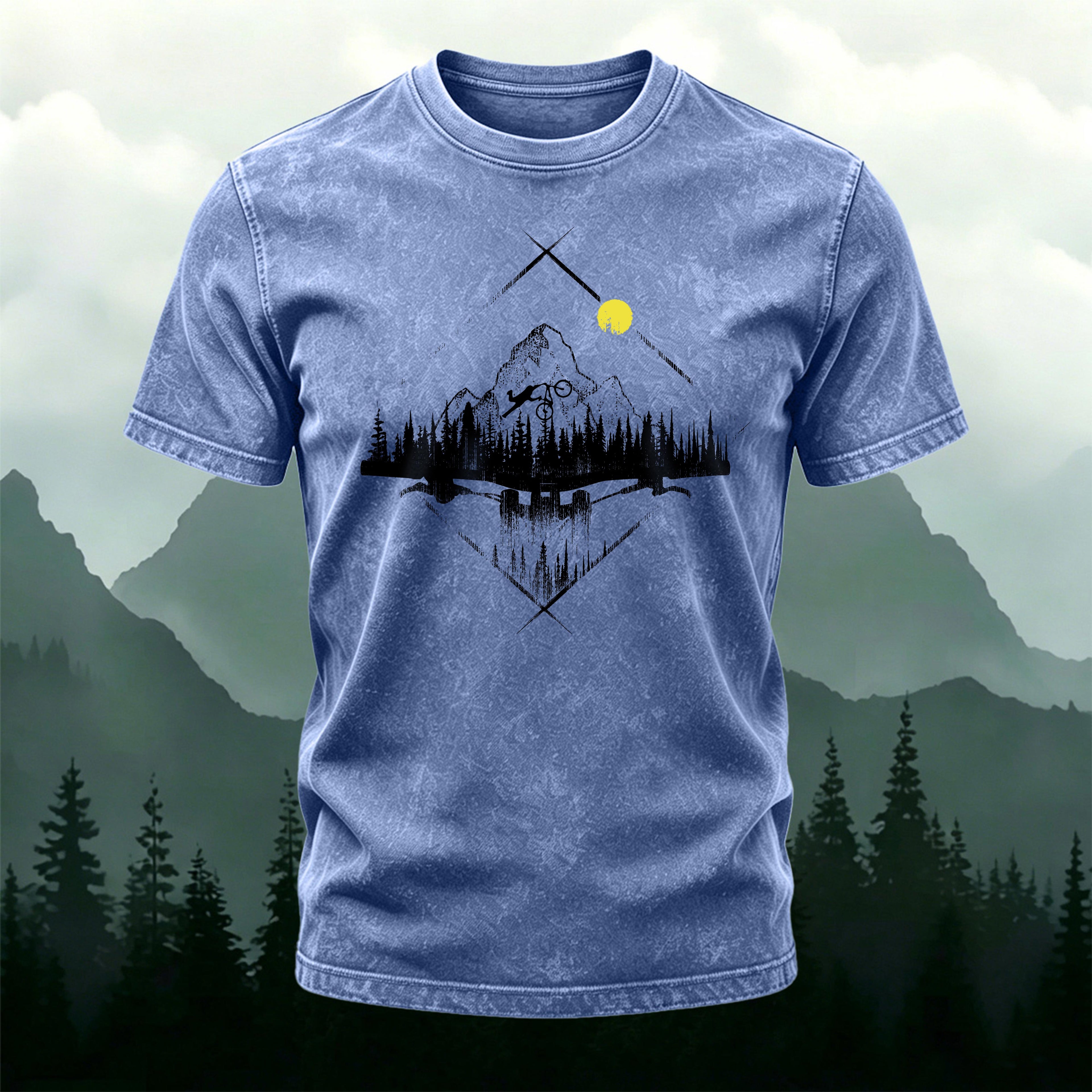 Mountain Cycling Printed Casual Breathable T-Shirt