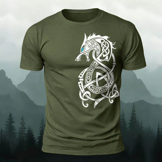 Sublimation Dragon Totem Casual T-Shirt