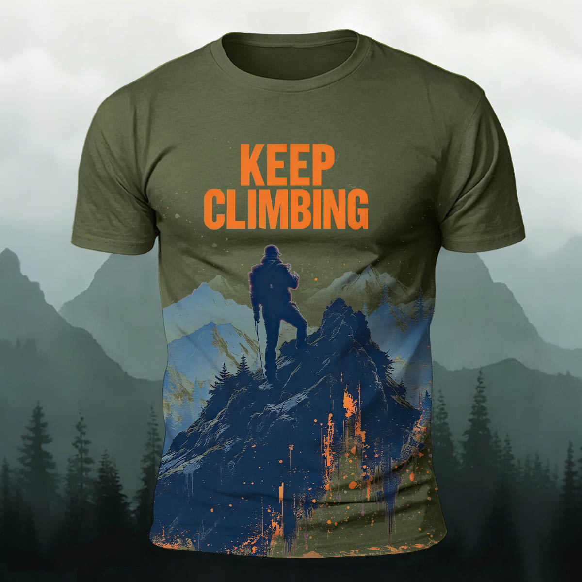 Keep Climbing Comfortable Cotton T-Shirt