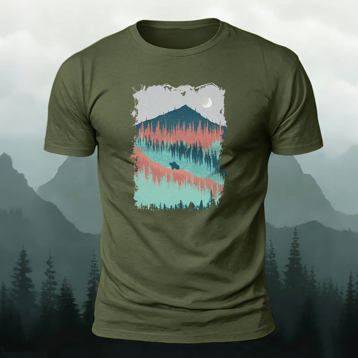 Mountain Outdoor Breathable Crew Neck T-Shirt