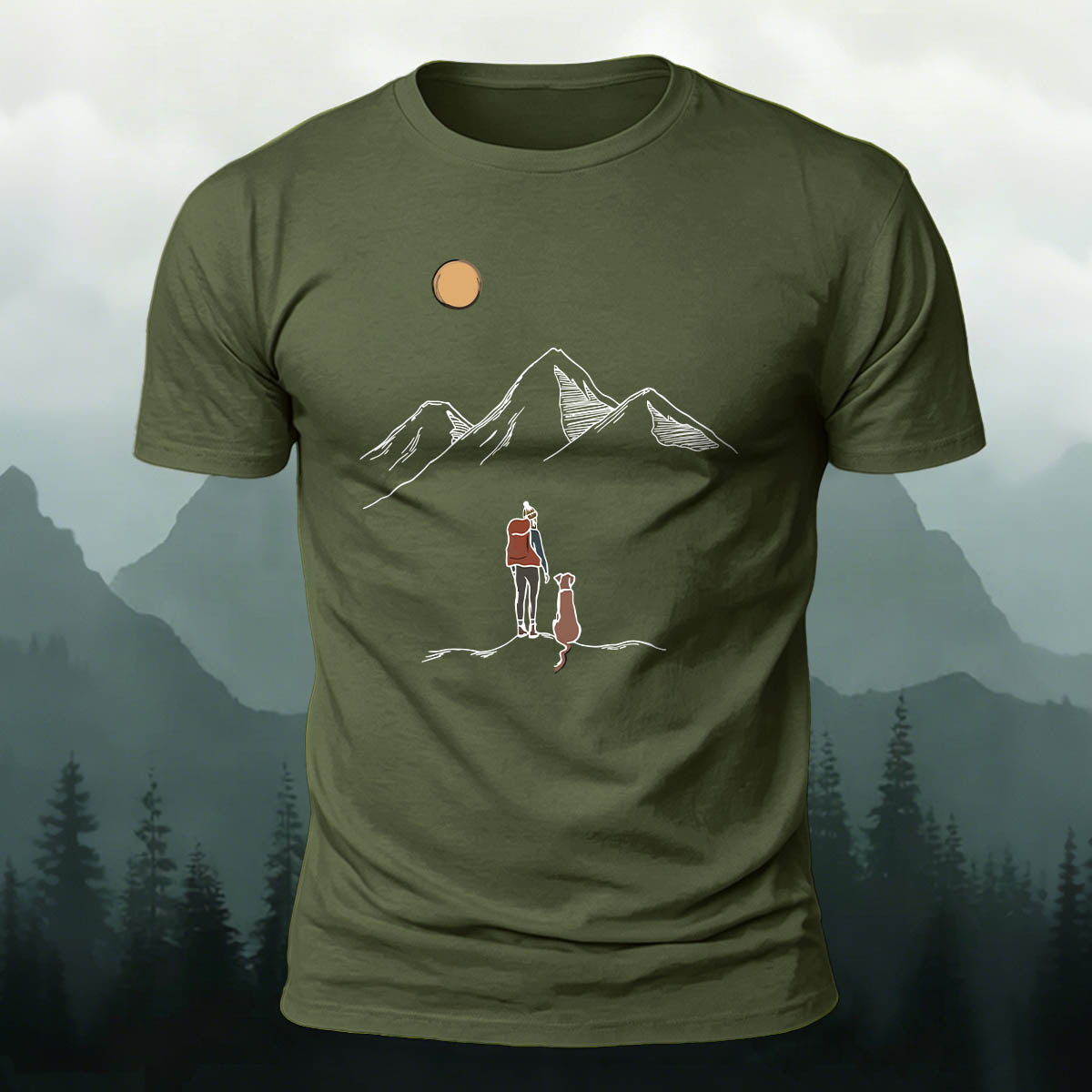 Hiking and Adventure Outdoor Cotton T-Shirt