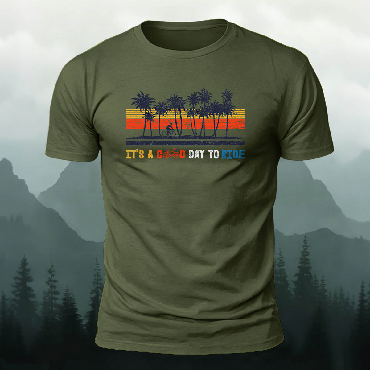 Combed Cotton Outdoor Cycling Printed T-Shirt