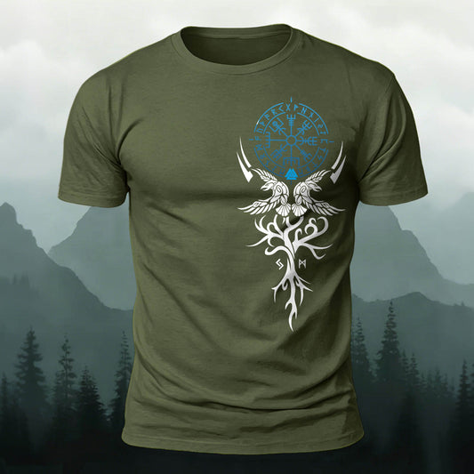 Sublimation Viking Classic Totem Casual T-Shirt