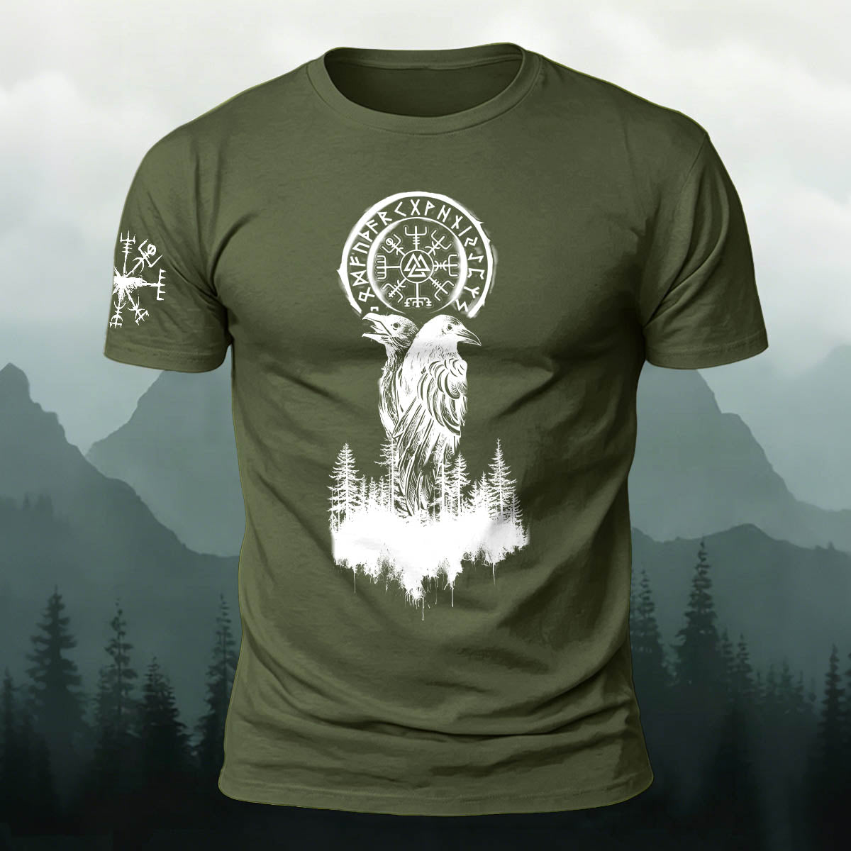 Tribal Eagle Totem Casual Cotton T-Shirt