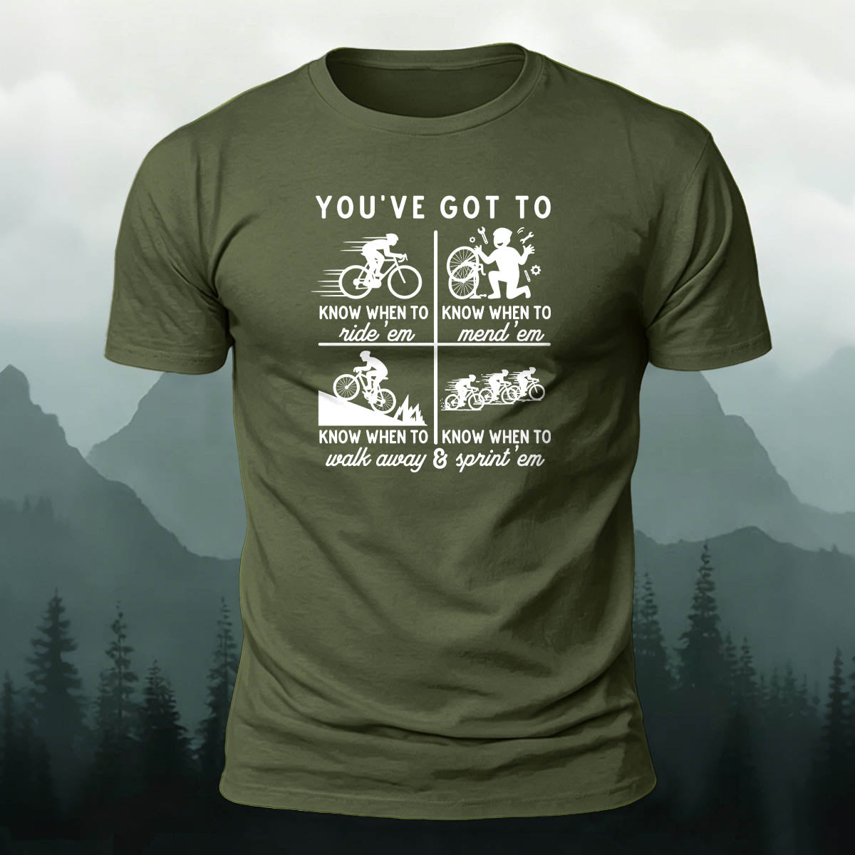 100% Cotton Riding Graphic Casual Daily Tee