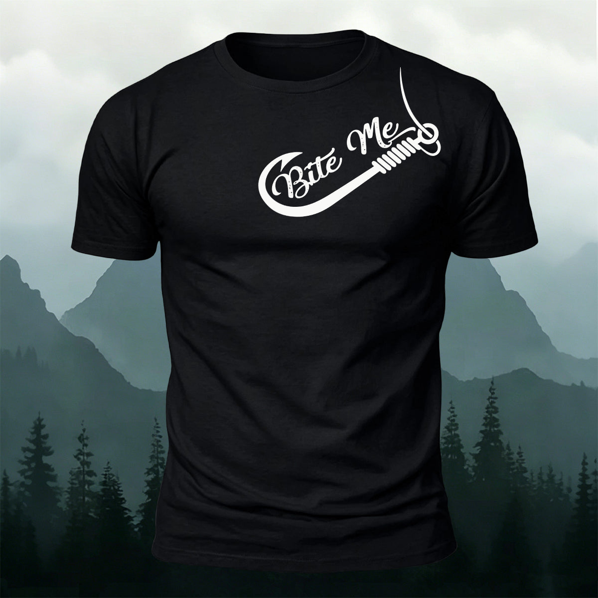 Scimitar Silhouette Print Versatile 100% Cotton T-Shirt