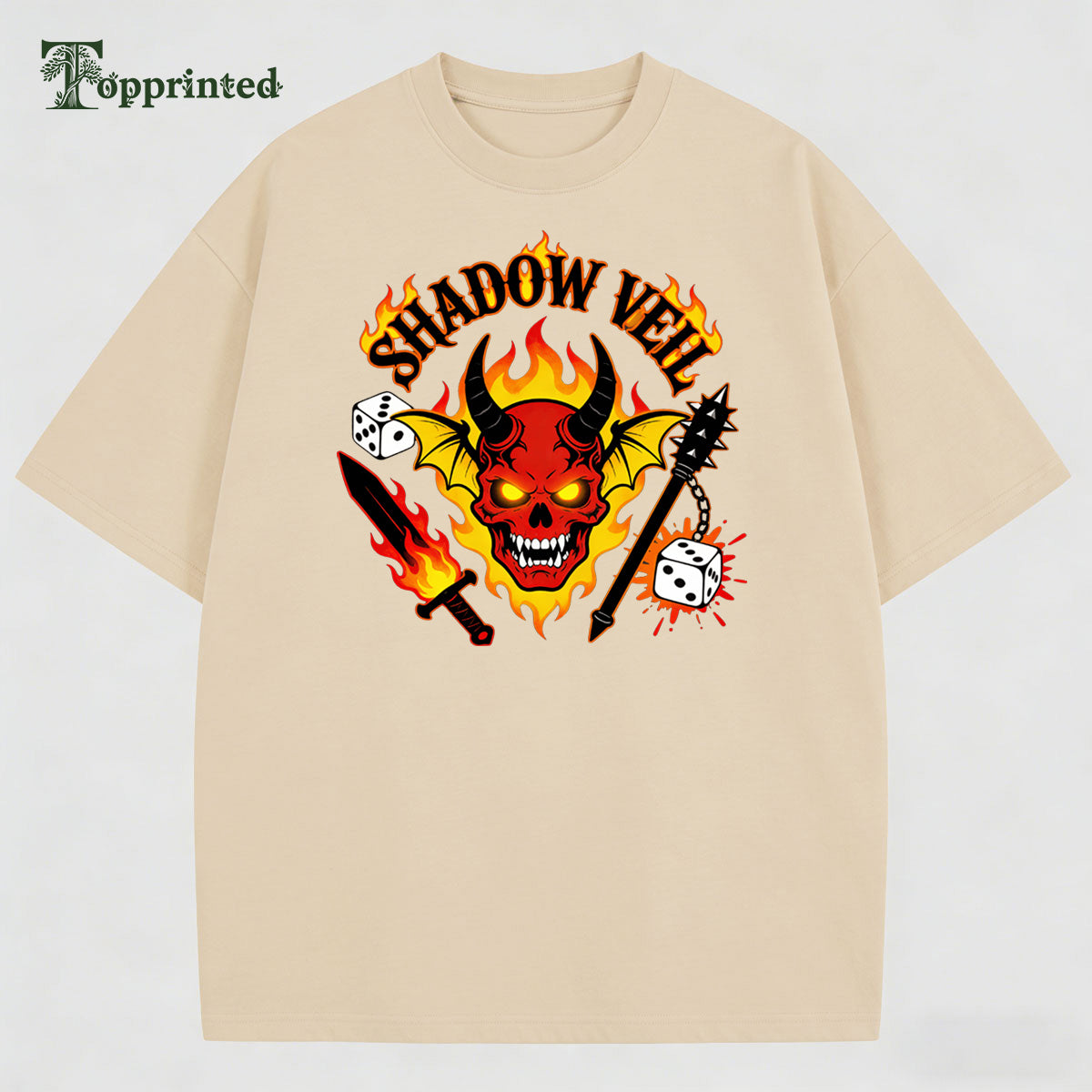 Shadow Hell Stranger Things Casual T-shirt