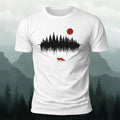 Forest Reflection Natural Leisure Premium Cotton T-Shirt White