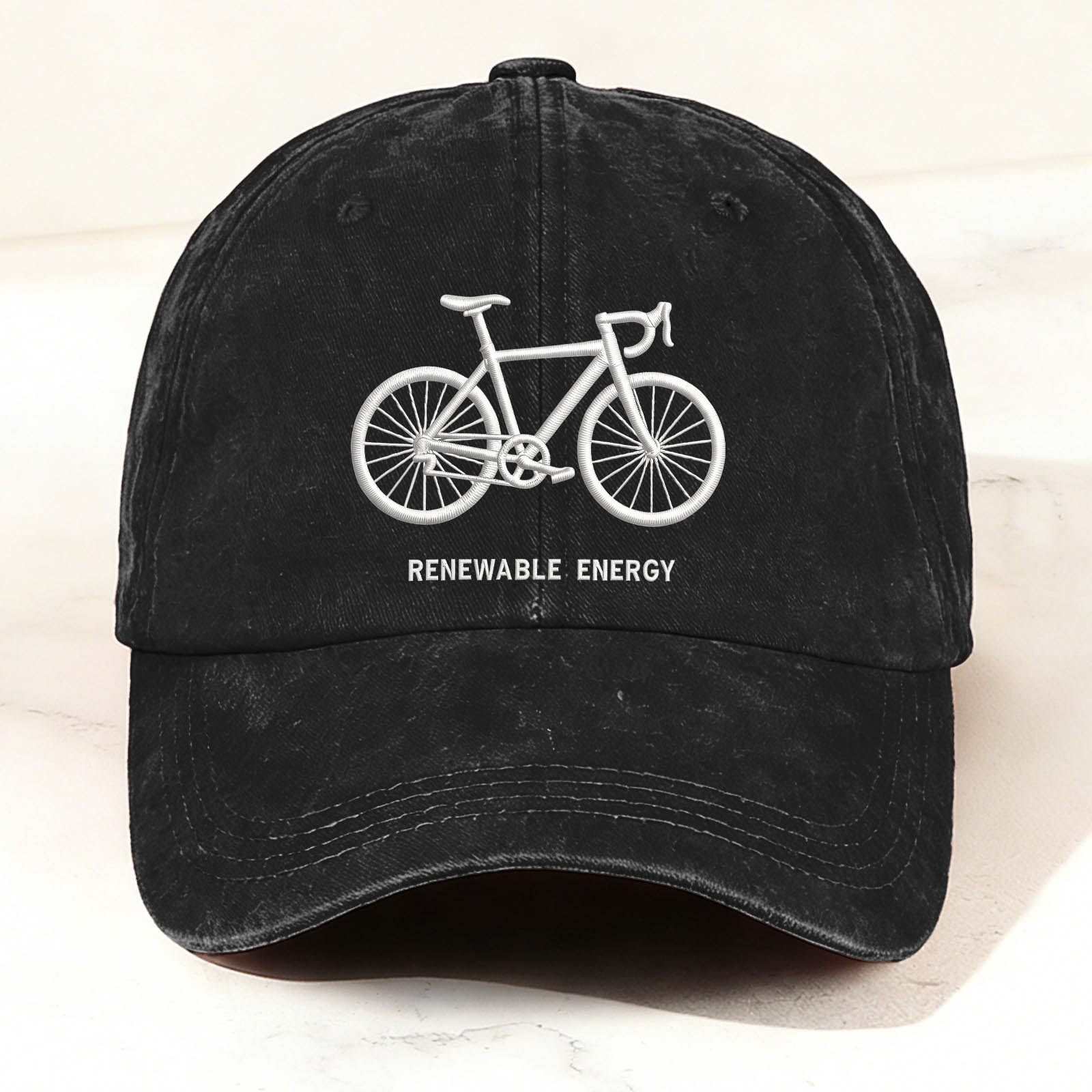Bicycle Graphic Embroidery Casual Trendy Cap