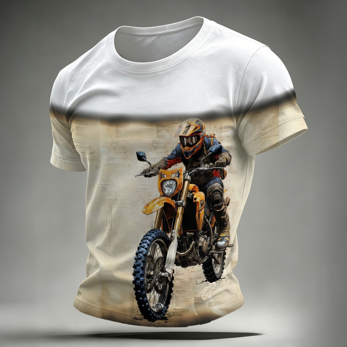 Motorcycle Riding Vintage Casual Short Sleeve Tee