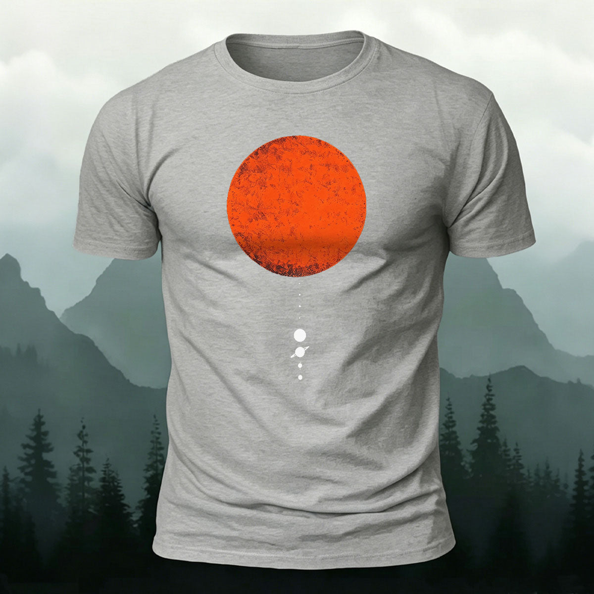 Beautiful Planet Minimalist Pattern Breathable cotton T-Shirt