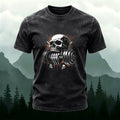 Fitness Skull Cool Fashion Breathable Cotton T-Shirt Black 2