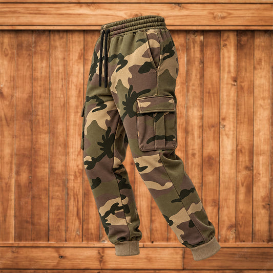 Men's Camo Pockets Cargo Jogger Pants