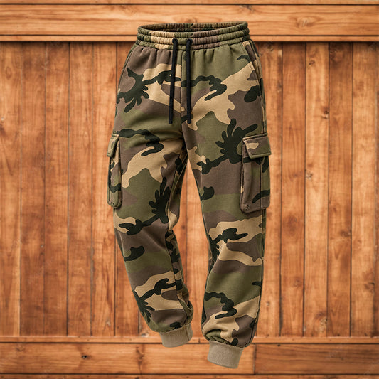 Men's Camo Pockets Cargo Jogger Pants