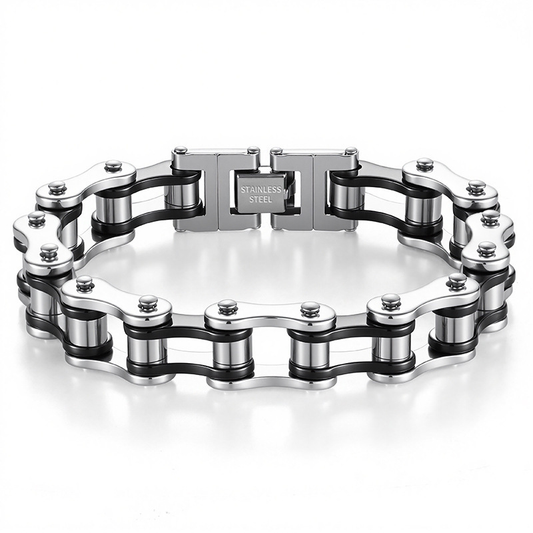 Trendy Rock-Style Custom Bike Titanium-Steel Bracelet