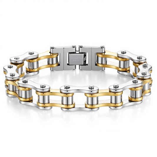 Trendy Rock-Style Custom Bike Titanium-Steel Bracelet
